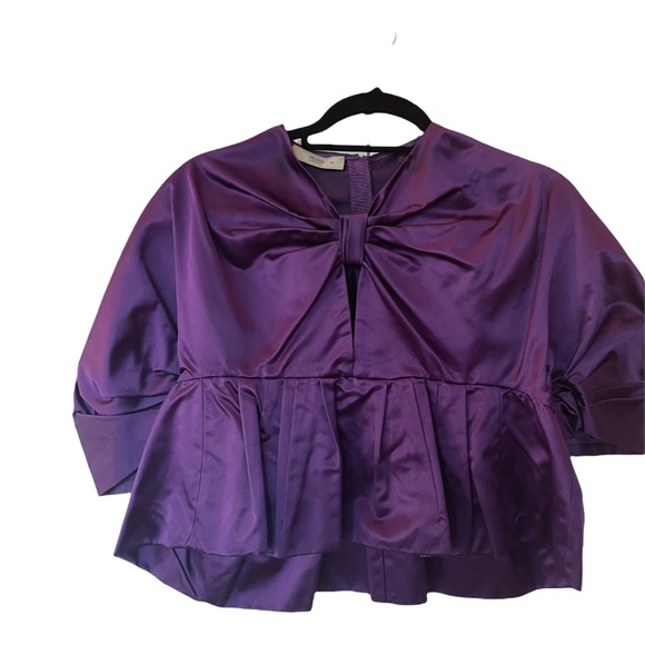 PRADA Satin Bow Top